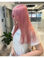 ペレ 栄店(PELE) デザインカラー/レイヤーカット/ウェットヘア/オリーブベージュ