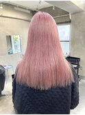 ダブルカラーミルクティーベージュカラーケアブリーチ韓国ボブ