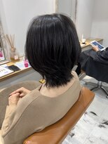 ネイロ 錦糸町(NeiRo)&nbsp;魅力倍増カールセミディシアーカラーダークアッシュショートヘア