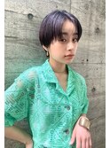 【ハンサムショート×地毛風カラー】
