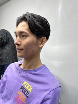 エトラ 渋谷店(etora) メンズ アップバング センターパート 刈り上げマッシュショート