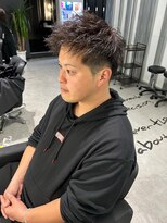 メンズサロン キング 梅田店(Men’s salon K!ng)&nbsp;波巻きツイストスパイラルパーマ/フェザーパーマ/眉毛/メンズ