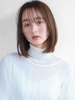 大人可愛いぱつっとボブ