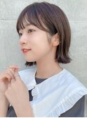 縮毛矯正 くびれヘア レイヤーカット アプリコットオレンジ