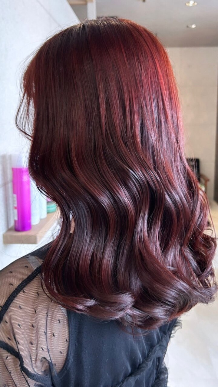 2025年秋】赤髪の髪型・ヘアアレンジ｜人気順｜ホットペッパー
