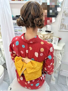 リムネ(RIMUNE) お団子ツイン/浴衣ヘアセット