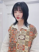 繭 艶感dark color×wolf cut