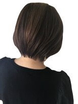 ヘアーズファイン(hair's fine)&nbsp;30代40代◎小顔ひし形ボブ×艶ブラウン大人女性に人気