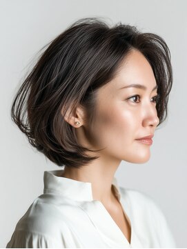 ビフィーノ リルネ(Bifino Rilune) クラゲヘアー/小顔/ココアベージュ/オリーブグレー/川西