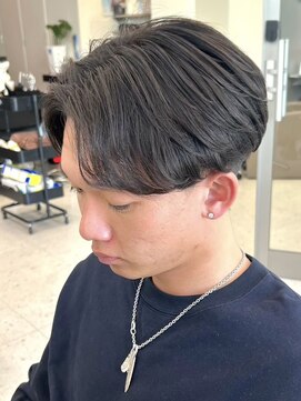 グッドタイムエフティフィフス 横浜西口(GoodTimes ft.fifth) 横浜毛流れセンターパートニュアンスパーマフェザーパーマ40代◆