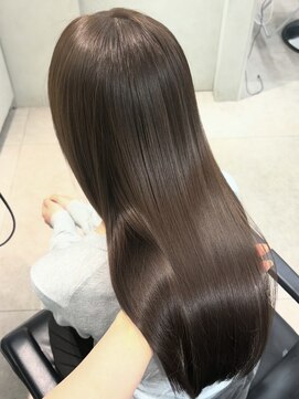 オニキス 原宿(ONYX) e75髪質改善ブリーチなしダブルカラーヘーゼルベージュ原宿