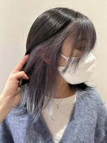 メゾンマイル 恵比寿(maison mile)&nbsp;インナーカラー/ペールバイオレット/バイオレットシルバー/前髪