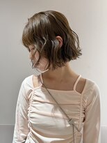 マイル 渋谷(mile)&nbsp;ニュアンスレイヤーボブ/オリーブベージュ