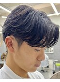 校則OKなナチュラル毛流れニュアンスパーマ