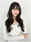 暗めカラー／レイヤーカット/顔まわり／韓国/銀座/前髪
