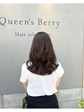 ヘアリラクゼーション クインズベリー(Hair Relaxation Queen's Berry) 暗めカラーグレージュ10.23