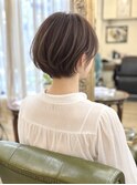 丸みのあるショートボブ