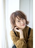 20代30代大人可愛い小顔ショートカット外ハネ×ゆるふわショート