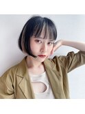 【阿部】フロントインナーカラーボブ