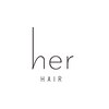 ハーヘアー ひたちなか(her HAIR)のお店ロゴ