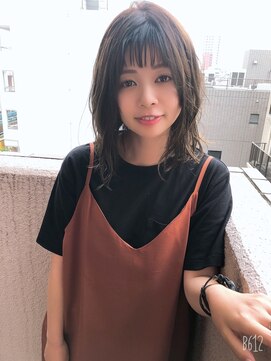 トゥーリ 長崎住吉店(tuuli) 大人可愛い20代30代40代黒髪前下がりひし形小顔ボブ丸みショート