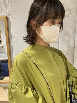 コフィー バイ メルト 吉祥寺(cofy by melt) 【三ツ井純】大人可愛い外ハネボブインナーカラー前髪カット