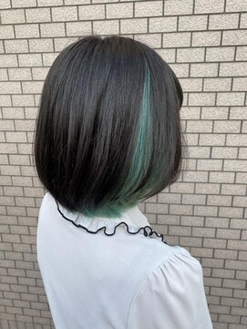 リア(Lia by KENJE) Lia&岡本拓朗　インナーグリーンがかわいい！！