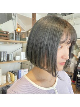 ヒップスアイズ(Hip's eyes) オリーブカラーなボブ♪【大宮ヒップスアイズ】