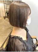 【mute原宿】前下がりボブ×シアーベージュ