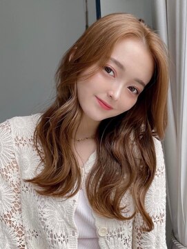 フォルテ 島田店 モテ髪ヘアカタログ、艶ウェーブヘア、ペールベージュ、髪質改善