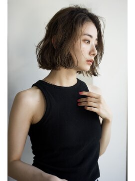 エインアンリー 明治神宮前(AIN.ANLY.) ★黒髪クラゲヘアーオリーブグレー小顔ココアベージュ韓国ヘア