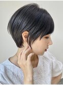 30代40代大人女性/前髪ありショートボブ/ショートヘア/髪質改善