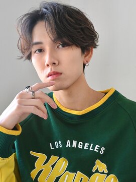 ディッセンバー 神宮前(December) ニュアンスパーマアッシュブラックウルフ波巻きスパイラル渋谷