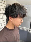 無造作質感パーマ