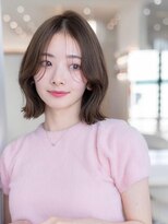 オースティン 調布アミックス(AUSTIN)&nbsp;大人かわいい前髪セシルカットココアブラウンフリンジウェーブ