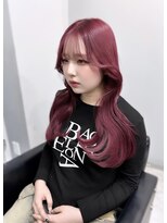 イヴ 原宿(I've)&nbsp;チェリーレッド × レイヤーカット【原宿/i've】natsuki