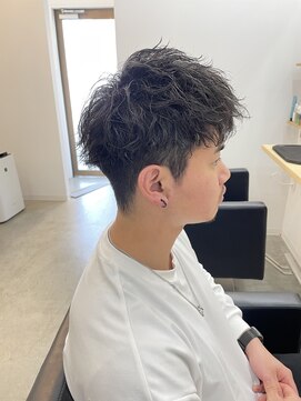 ザワン(The one) 短髪×パーマ