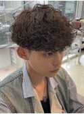 メンズパーマ波巻きパーマツイストパーマスパイラルパーマウルフ