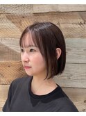 切りっぱなしボブ