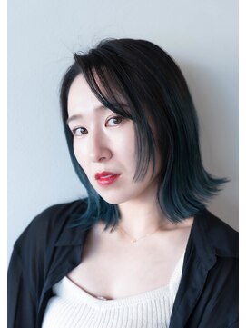 サロン マーニ(salon m ni) バレイヤージュ×外ハネ