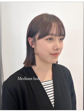 ガーランド (Garland) 切りっぱなしボブ/ピンクベージュ/前髪/グレージュ/原宿神宮前