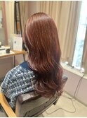暖色系カラーの大人可愛いスタイル