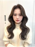 マロンベージュ×レイヤーカットウェーブヘア◎【KAKO】