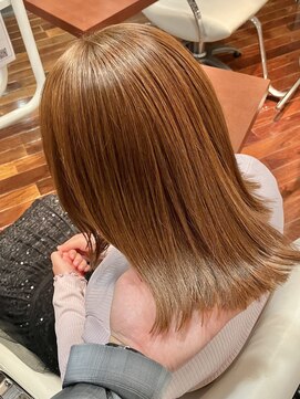 ヘアースペースブルーム プリュス 石橋店(HAIR SPACE BLOOM plus) 石橋阪大前/ピンクカラー/毛量のお悩み解決/ミディアムボブ/