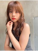 【kate 大宮】オレンジブラウン×浪巻きウェーブ