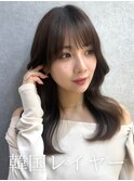 レイヤーカット/顔周りカット/顔周りレイヤー /韓国風パーマ