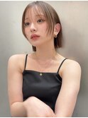 ボブとミディアムの間のレイヤーカット