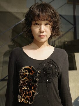 ネロ ヘアサロン 渋谷(NERO HAIR SALON) 【倉田真希】ボブパーマ くるくる 前髪あり 前髪パーマ