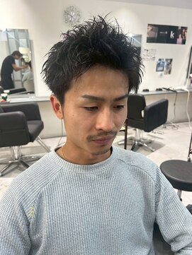 メンズサロン キング 枚方店(Men’s salon K!ng) 波巻きツイストスパイラルパーマ/フェザーパーマ/眉毛/メンズ