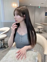 ジーナ 渋谷神南(Zina)&nbsp;髪質改善＊ベージュカラーストレートヘア＊美髪【Zina渋谷神南】